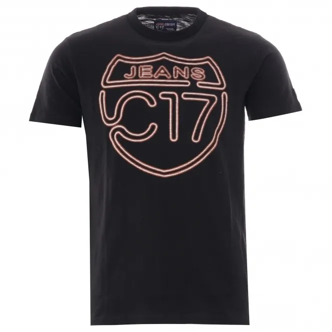 C17 - Cedixsept Jeans Neon T-shirt - Black 