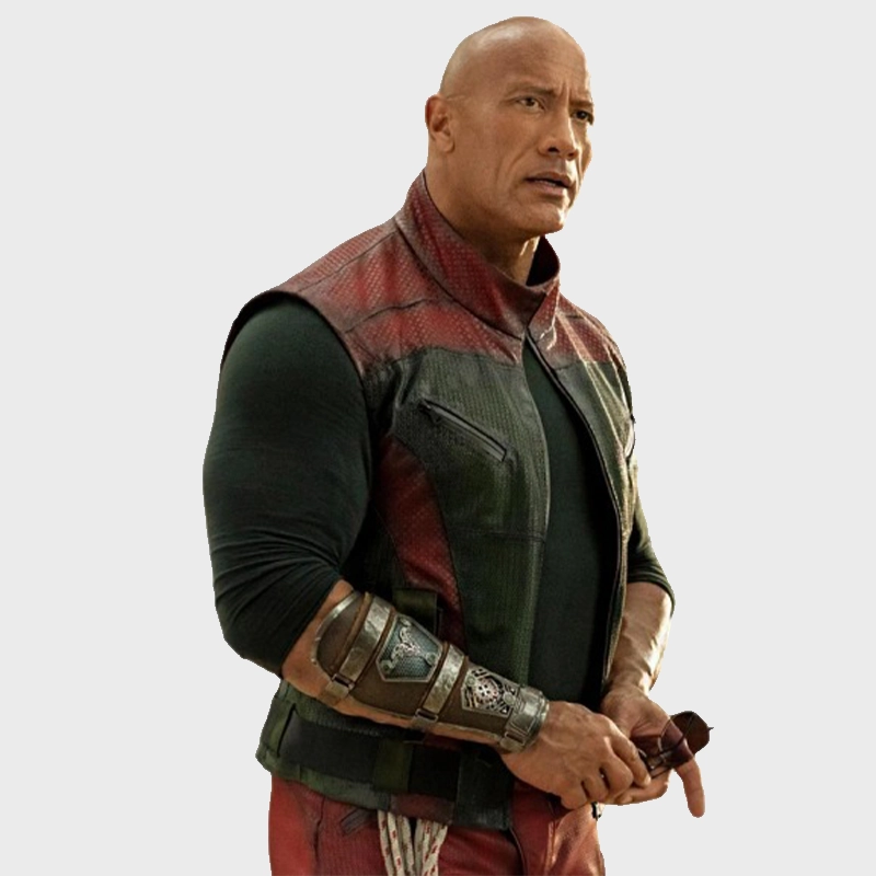 Callum Drift Red One Dwayne Johnson Leather Vest - Danezon