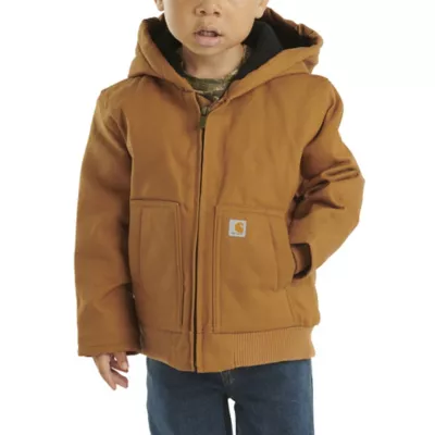 Carhartt Baby Boys' Full-Zip Insulated Hooded Canvas Jacket