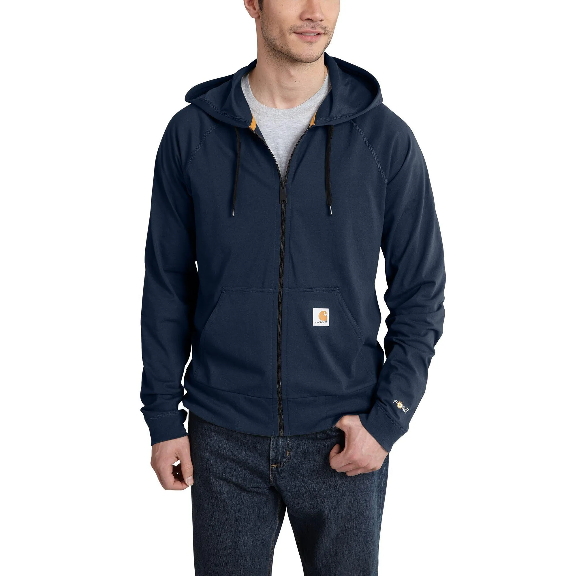 Carhartt Force Cotton Delmont Zip Front Hoodie