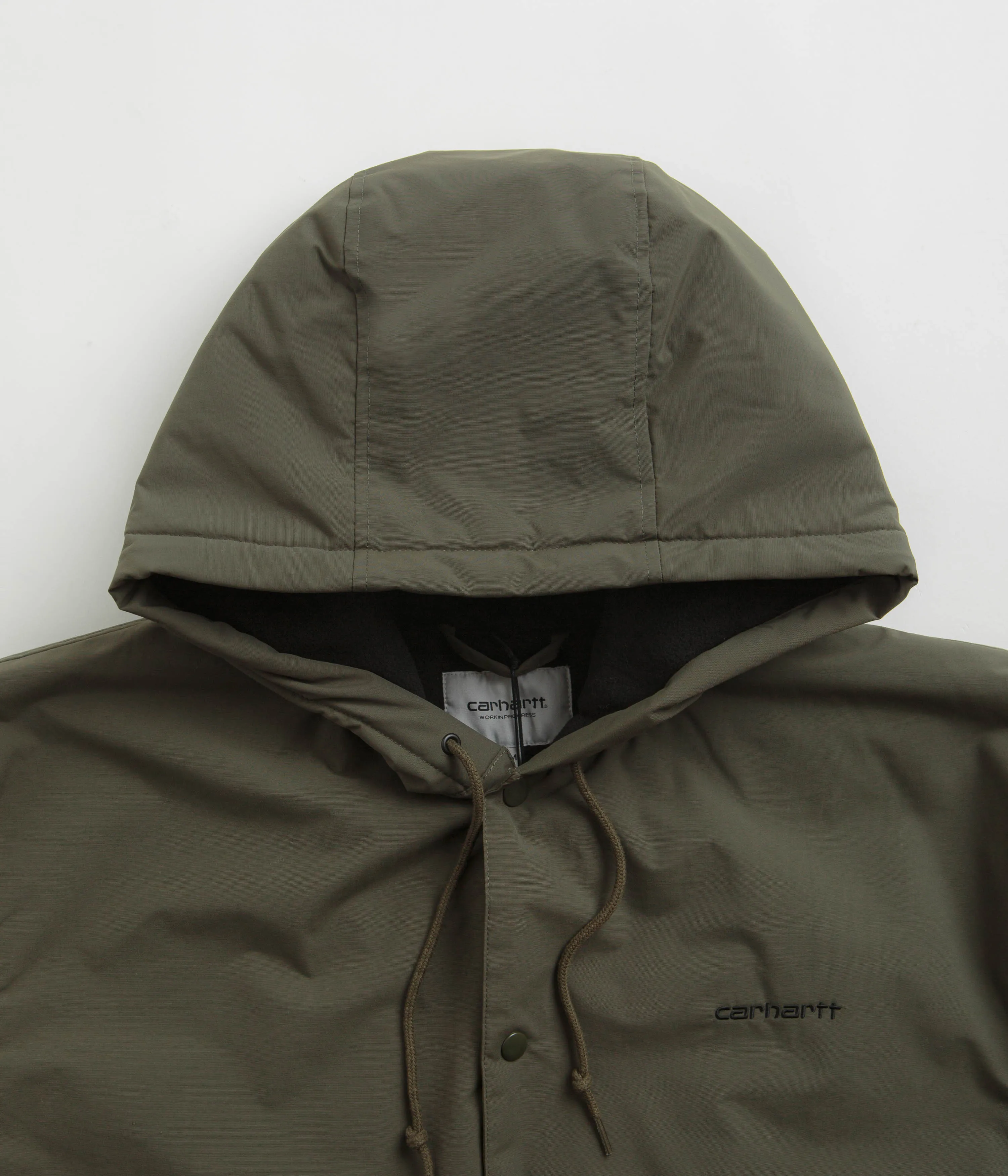 Carhartt Hooded Coach Jacket - Cypress / Black