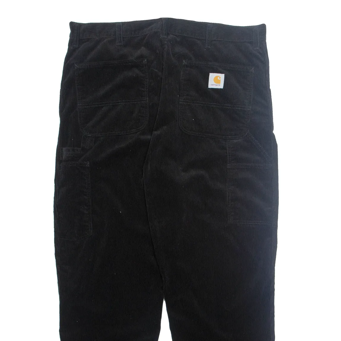 CARHARTT Mens Corduroy Trousers Black Regular Straight W38 L32