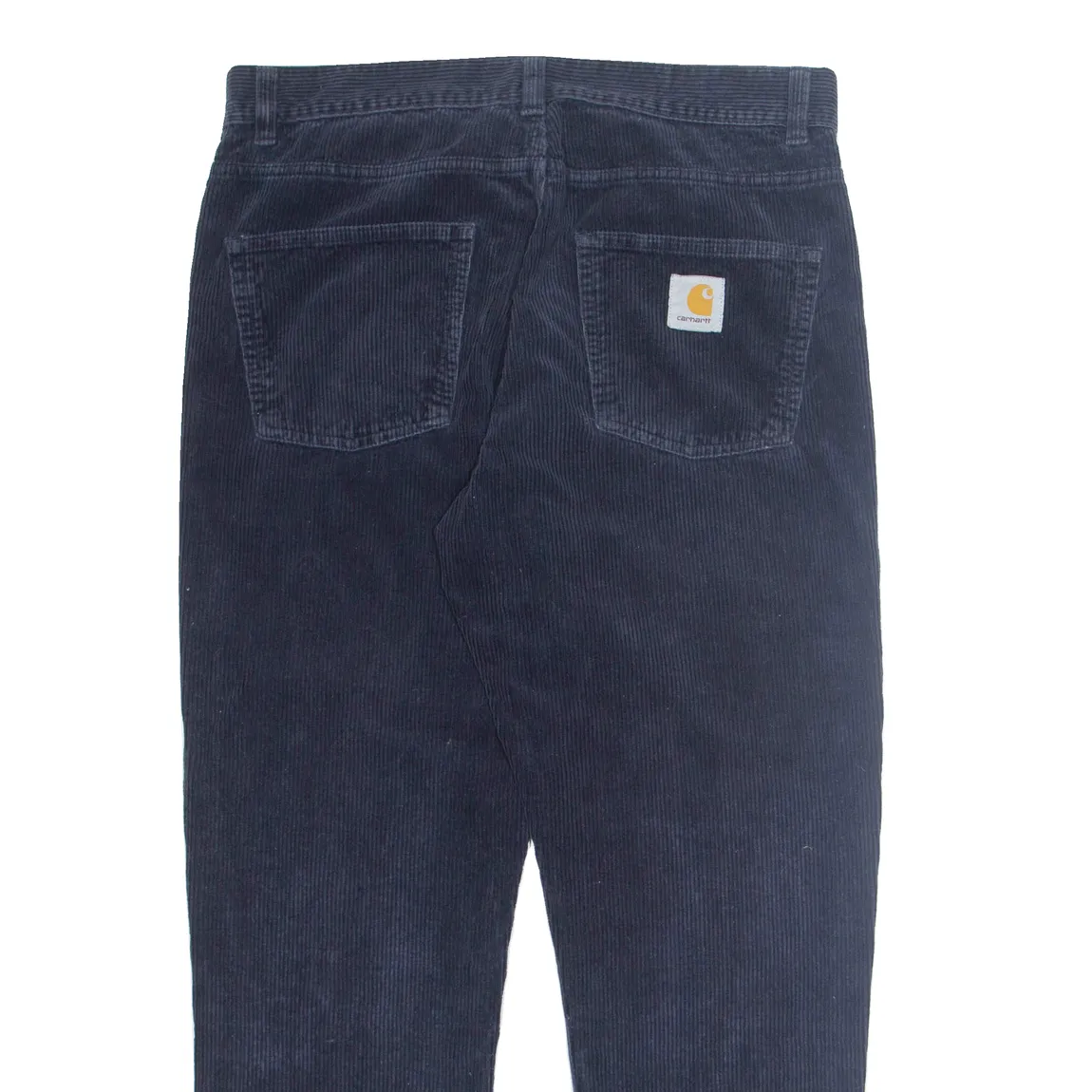 CARHARTT Mens Corduroy Trousers Blue Regular Tapered W32 L27