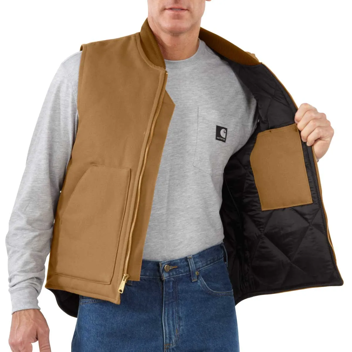 Carhartt V01 Firm Cotton Duck Arctic-Lined Vest