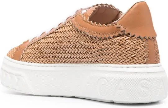 Casadei Off-Road woven sneakers Neutrals