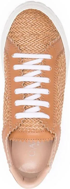 Casadei Off-Road woven sneakers Neutrals