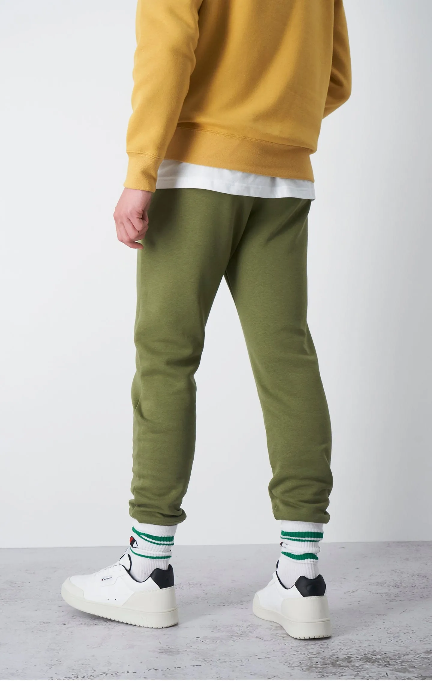 Champion Icons Olive Green Tonal C Logo Fleece Joggers