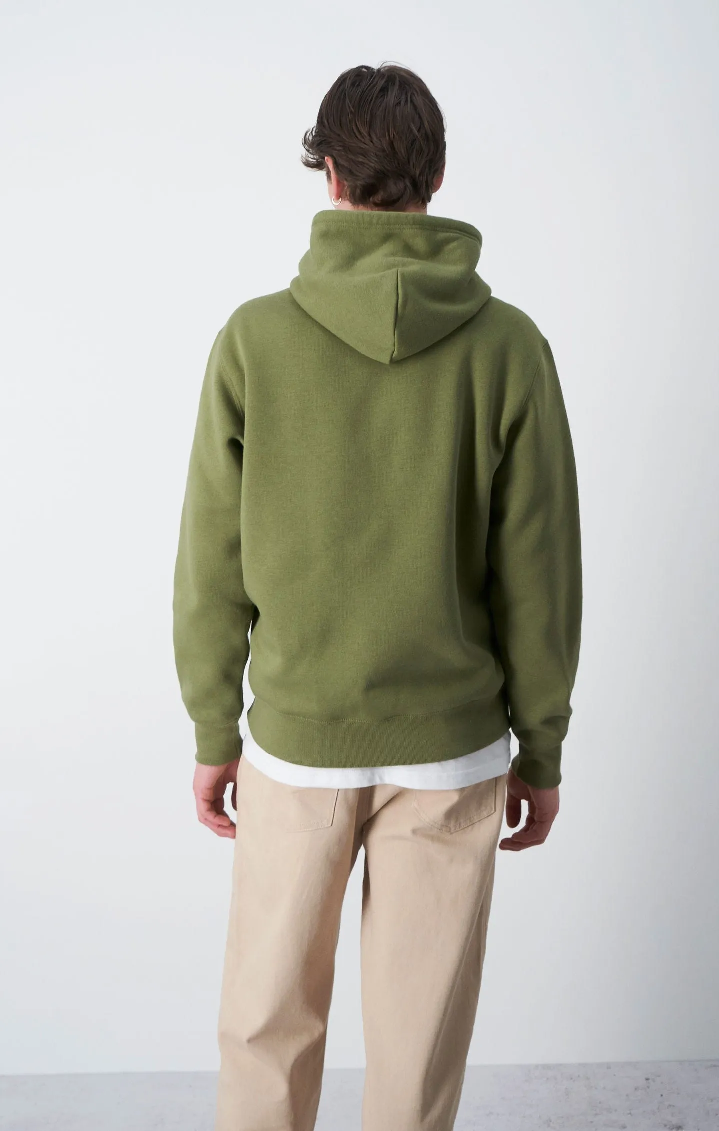 Champion Icons Olive Green Tonal Embroidered Fleece Hoodie