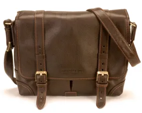 Chestnut leather shoulder bag 2211-12