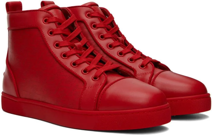 Christian Louboutin Red Louis Orlato Sneakers