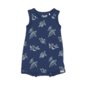 Coccoli Cotton Modal Boy Romper-Turtles on Marine