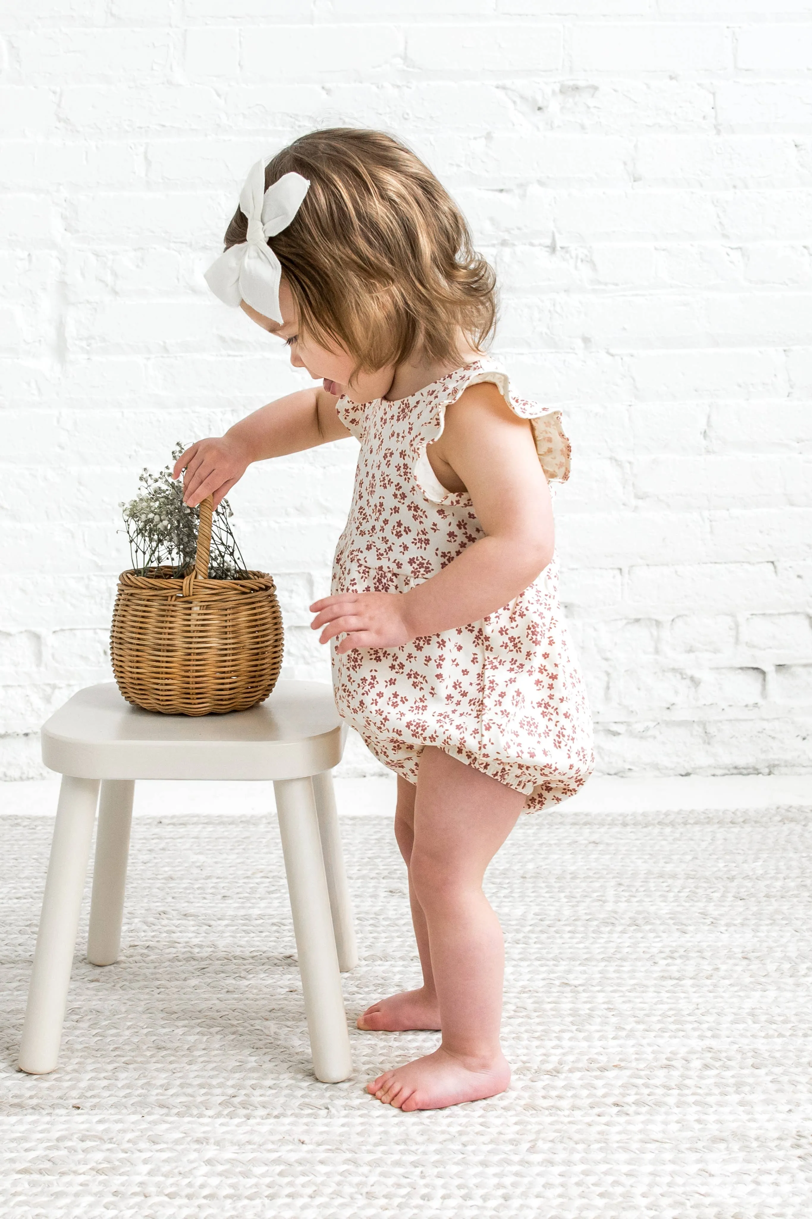 Colored Organics - Organic Baby Sommer Back Romper - Alma Floral: 3-6M