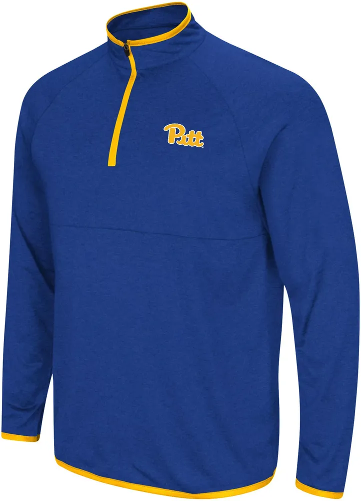 Colosseum Men's Pitt Panthers Blue Rival 1/4 Zip Jacket