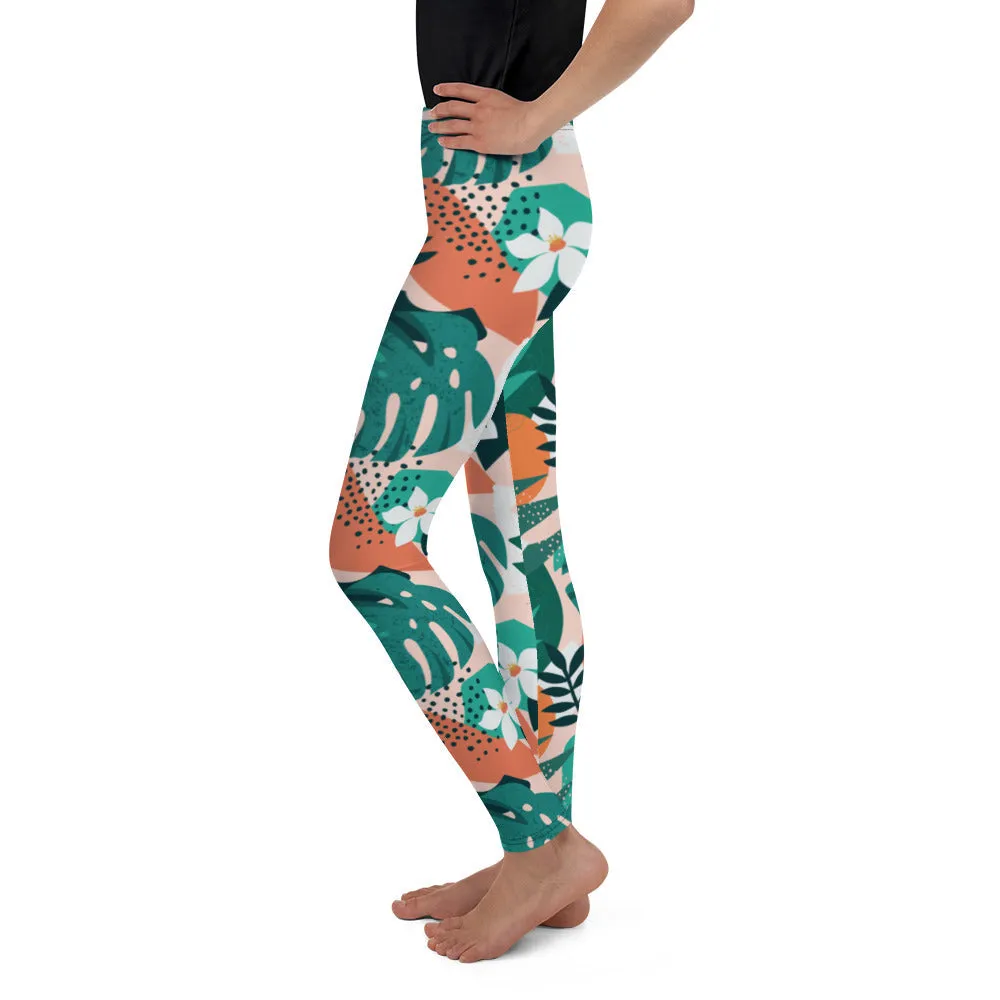 Contemporary Tropical Youth Leggings