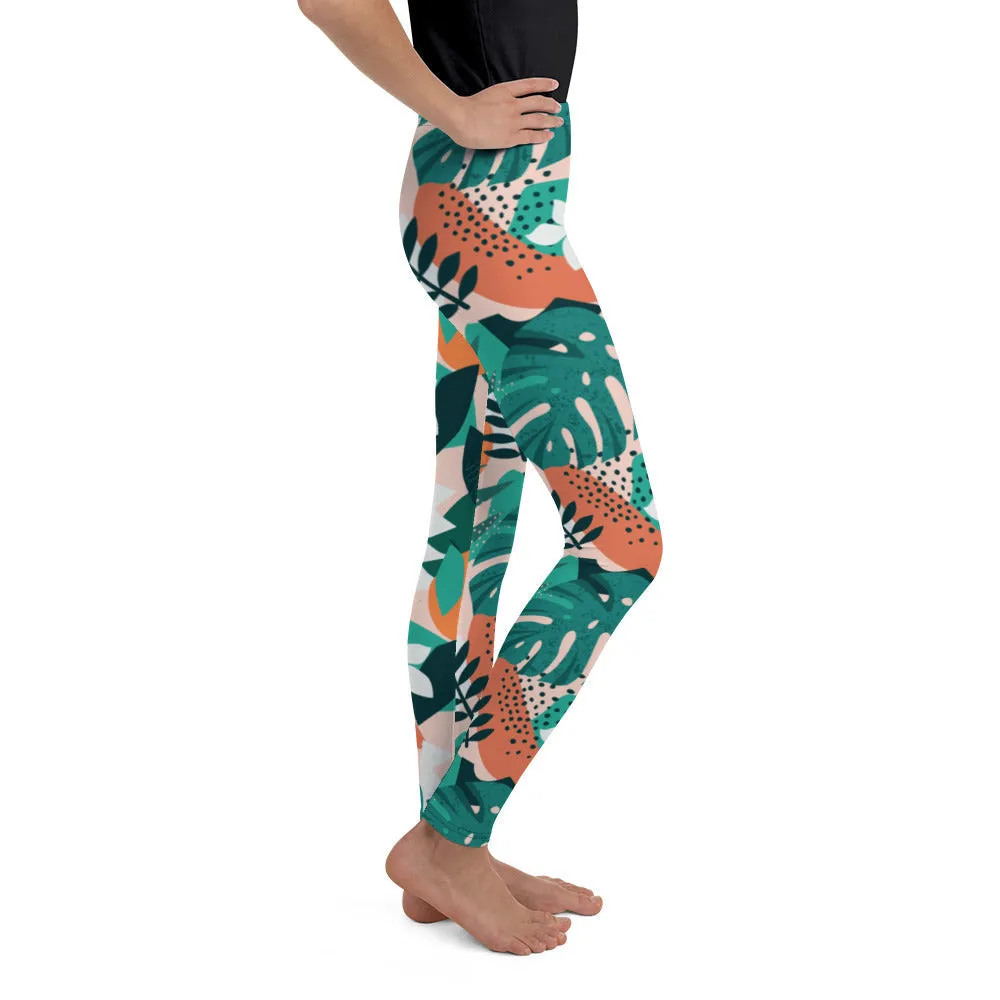 Contemporary Tropical Youth Leggings