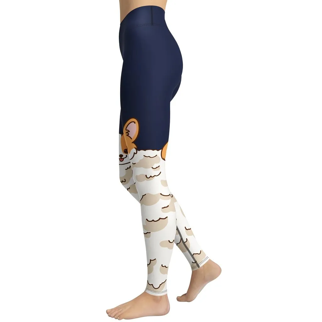 Corgi Design Yoga Leggings