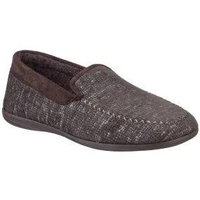 Cotswold Stanley Loafer Slipper Brown