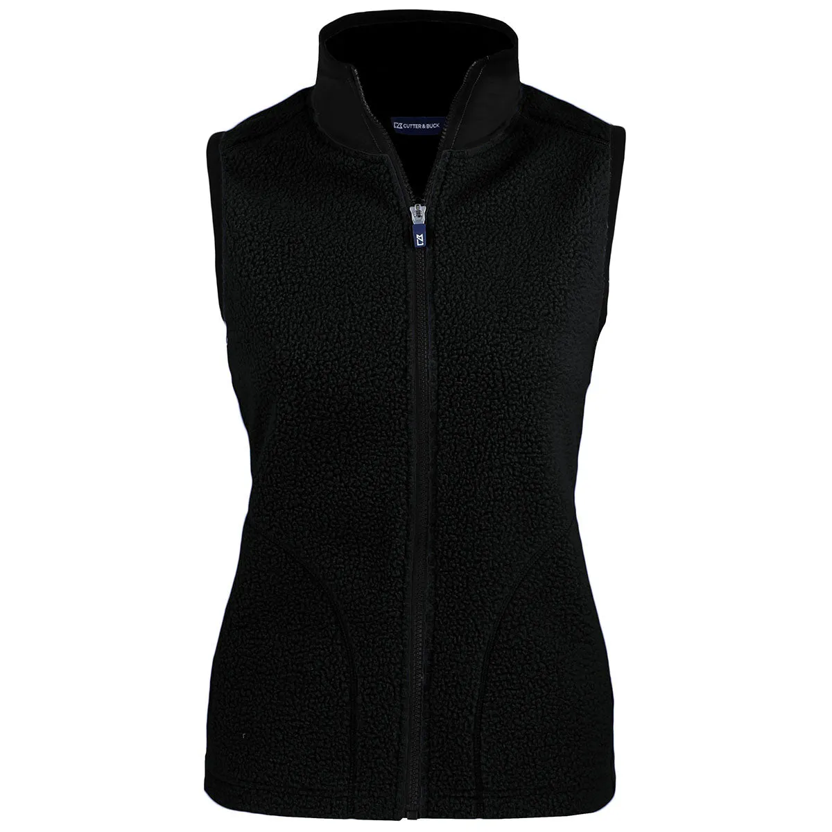 Cutter & Buck Women's Black Cascade Eco Sherpa Fleece Vest