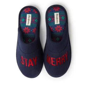      Dearfoams Men's Tyler Holiday Scuff Slipper     