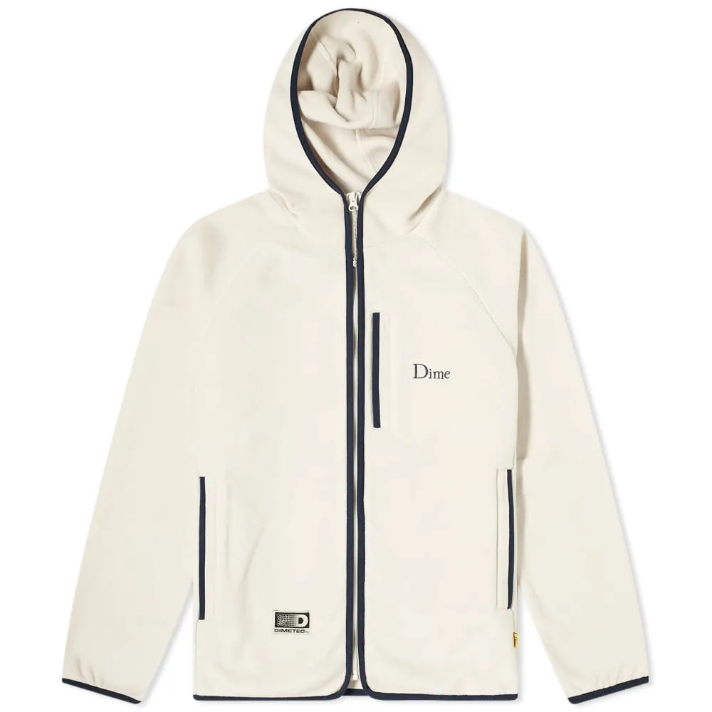 Dime Polar Fleece Hooded JacketCream