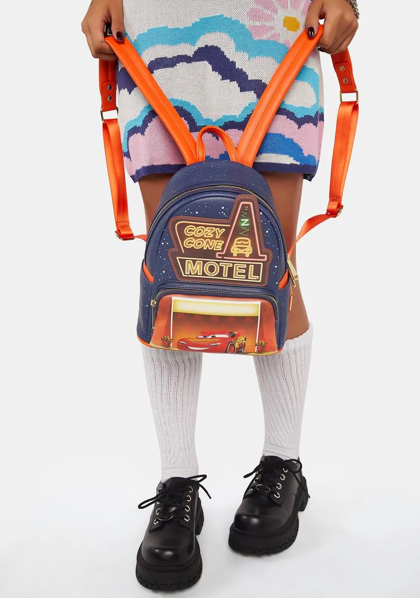 Disney Pixar Moments Cars Cozy Cone Motel Glow Mini Backpack-