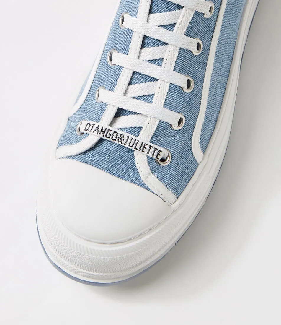 DJANGO & JULIETTE Genesiss Denim Fabric Sneakers