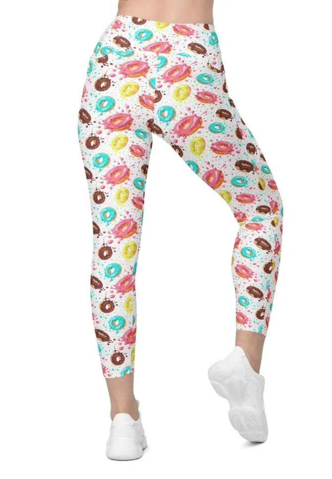 Doughnut Pattern Leggings With Pockets