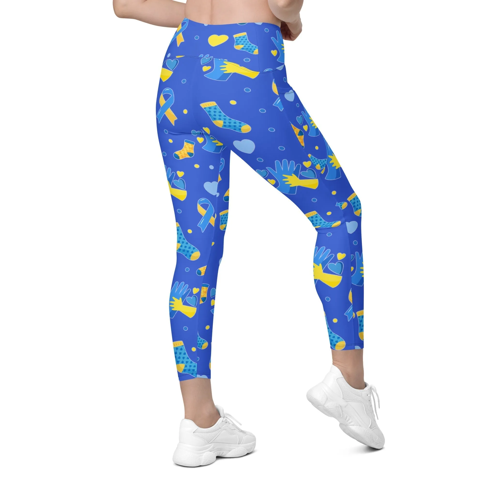 Down Syndrome Awareness Crossover Leggings With Pockets