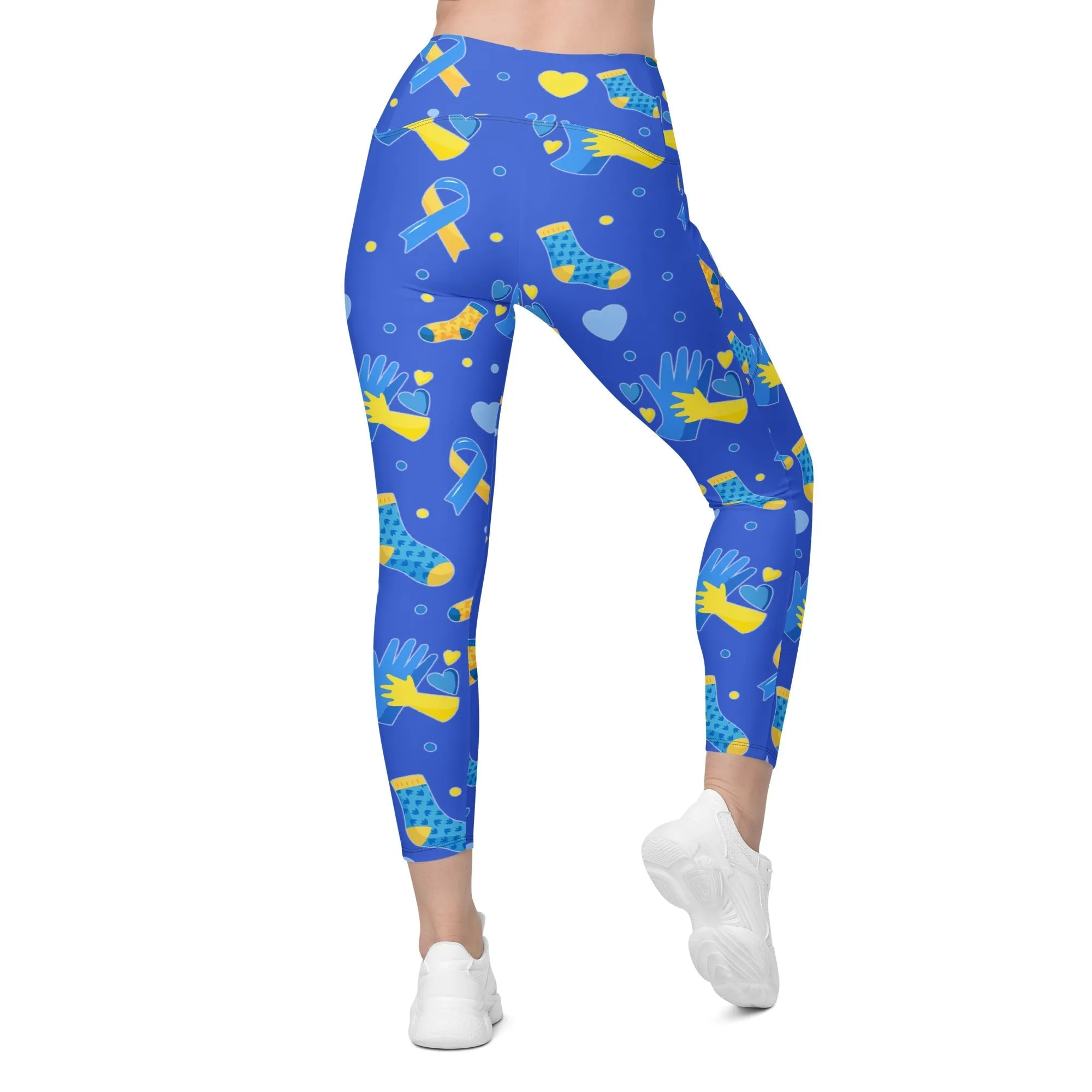 Down Syndrome Awareness Crossover Leggings With Pockets