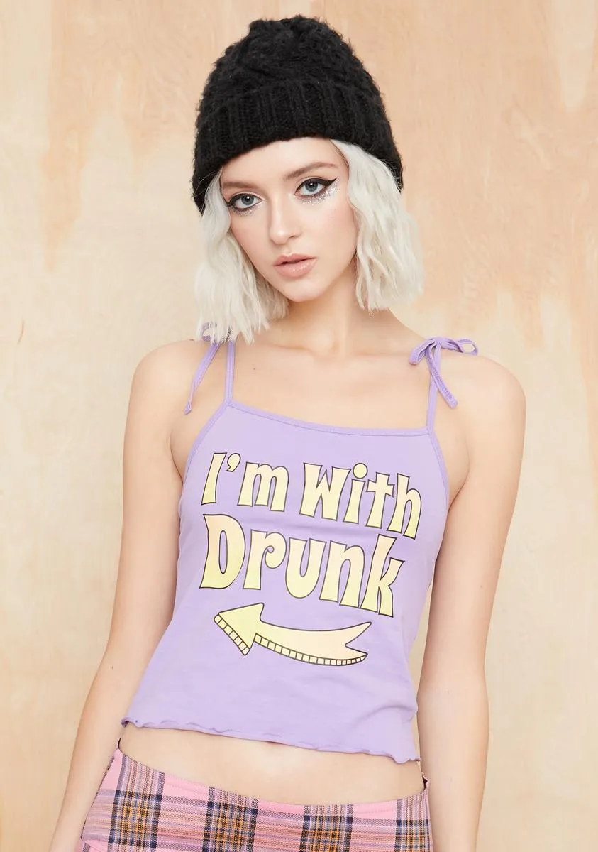 Drank Seeing Double Graphic Tank-