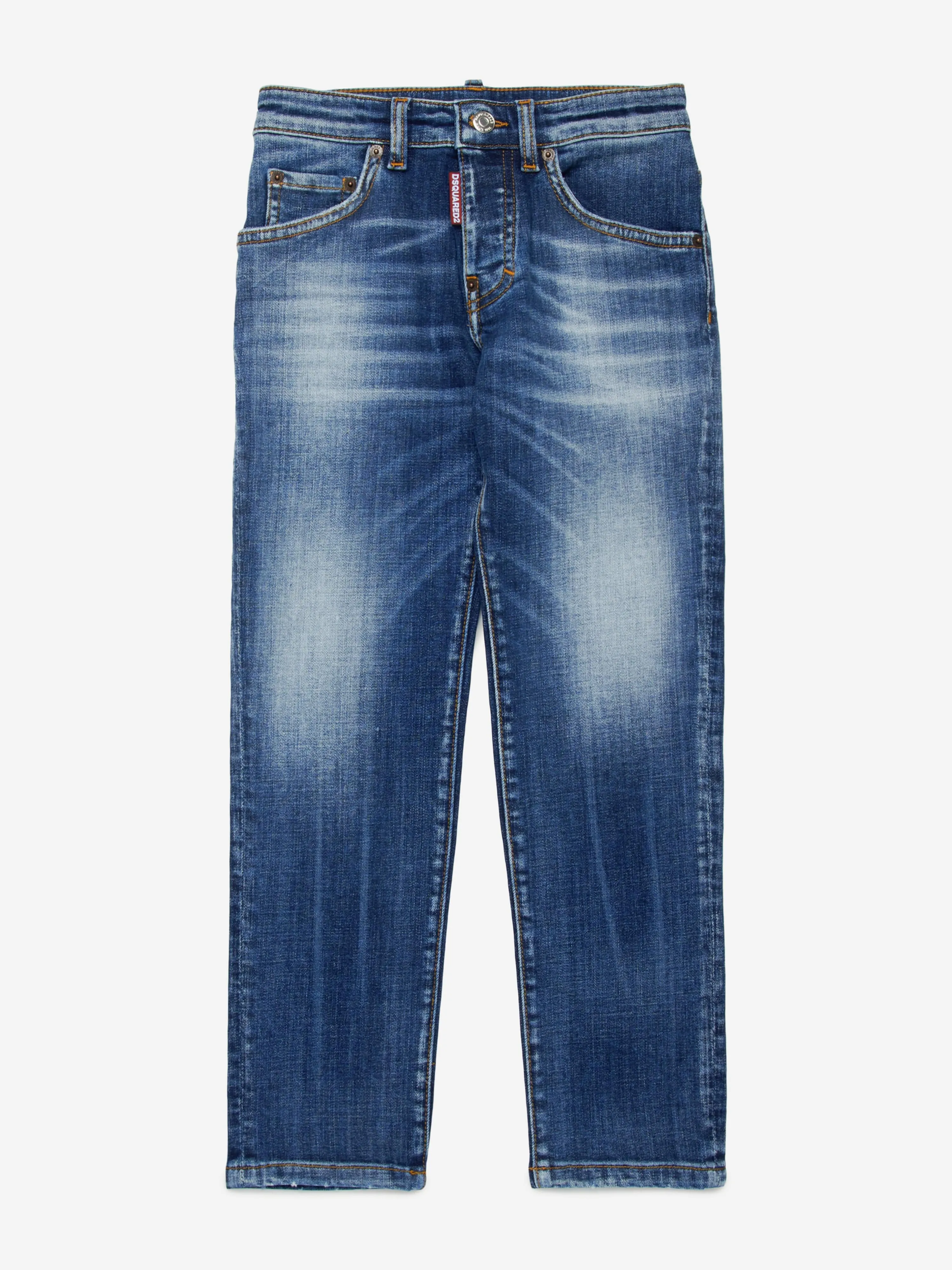 Dsquared2 Kids Regular Fit Jeans in Blue