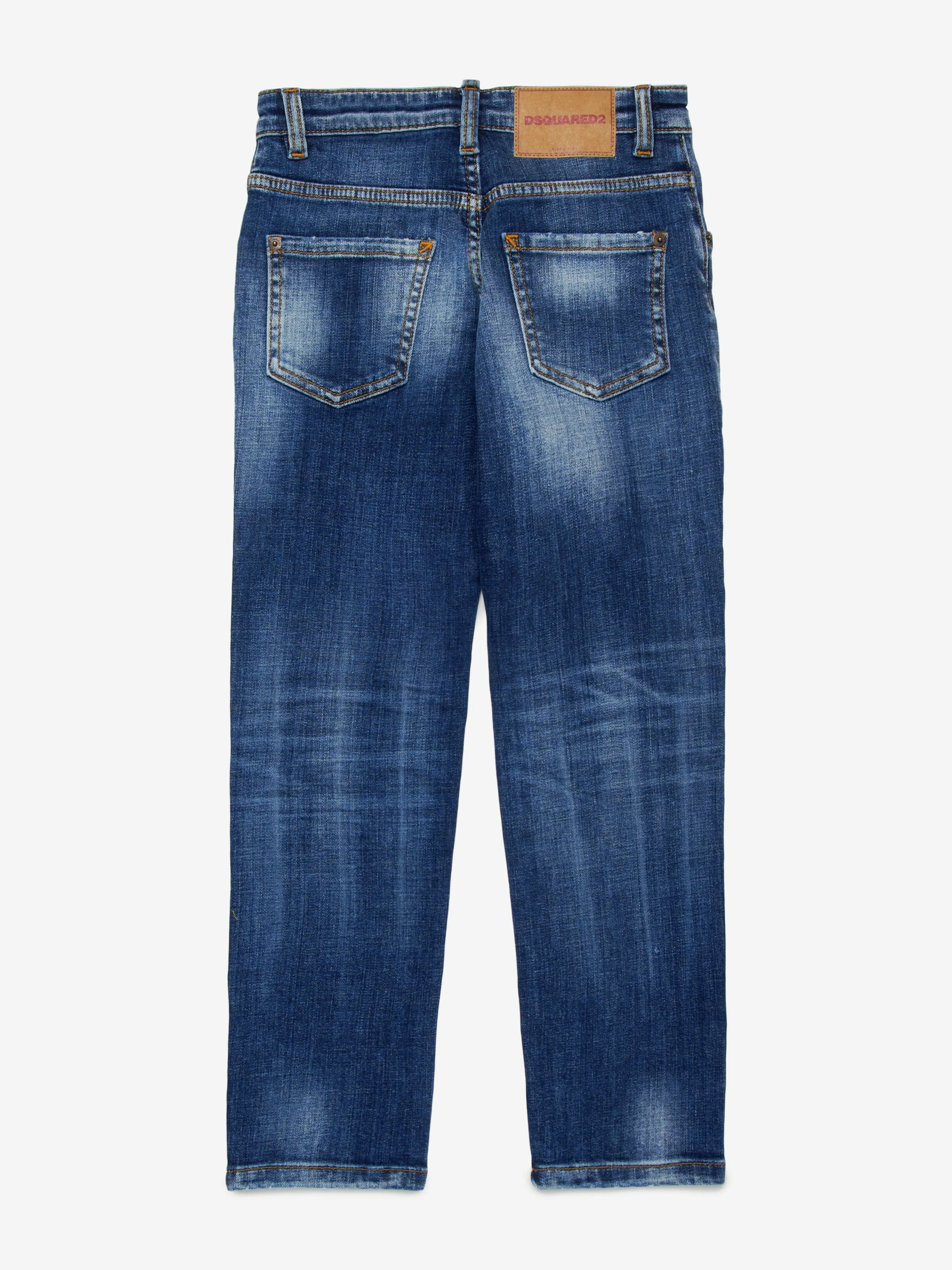 Dsquared2 Kids Regular Fit Jeans in Blue