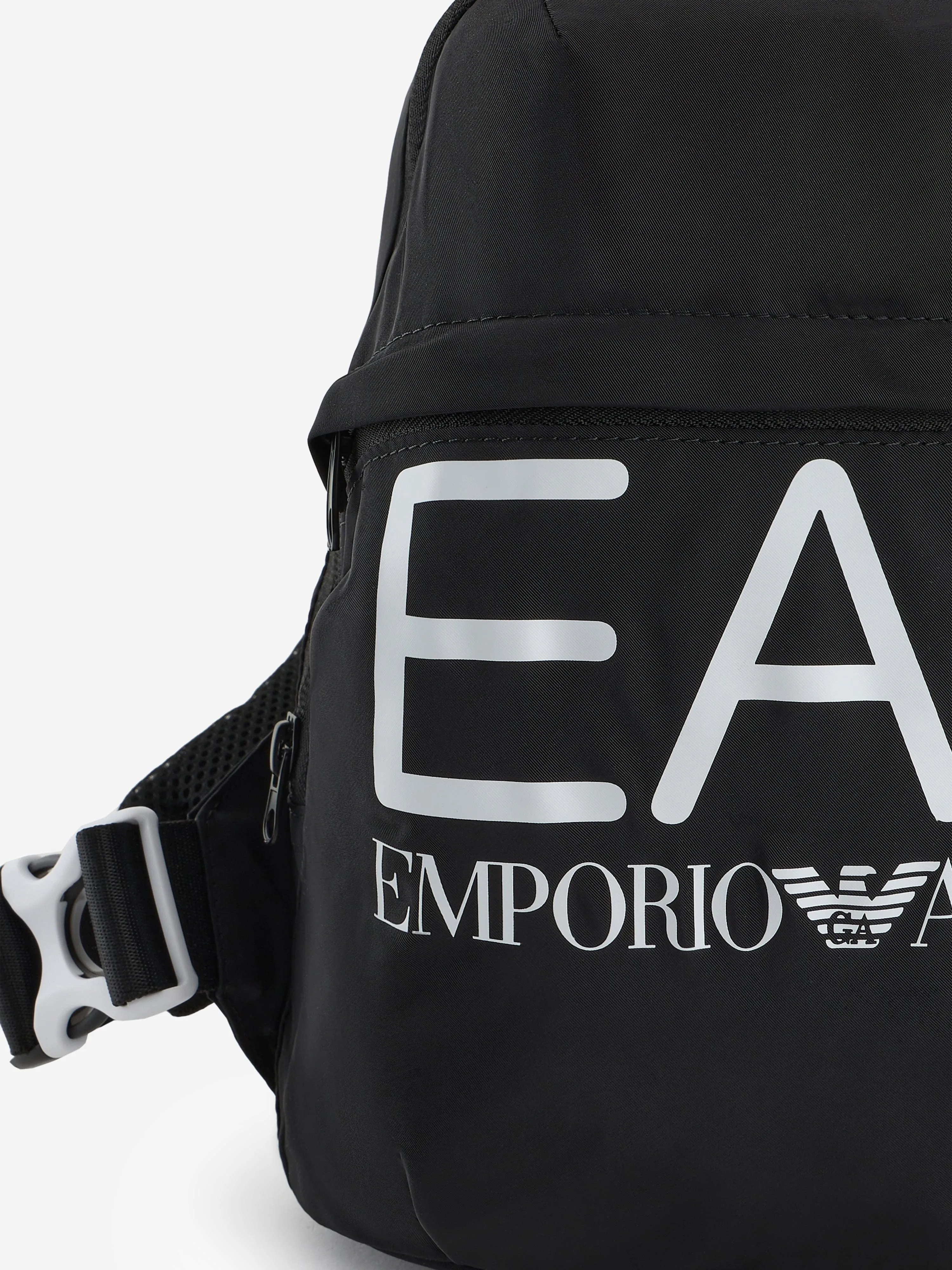 EA7 Emporio Armani Kids Logo Backpack in Black (30cm)