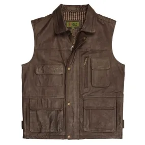 Elfen: Men’s Brown Leather Gilet Vintage Vest