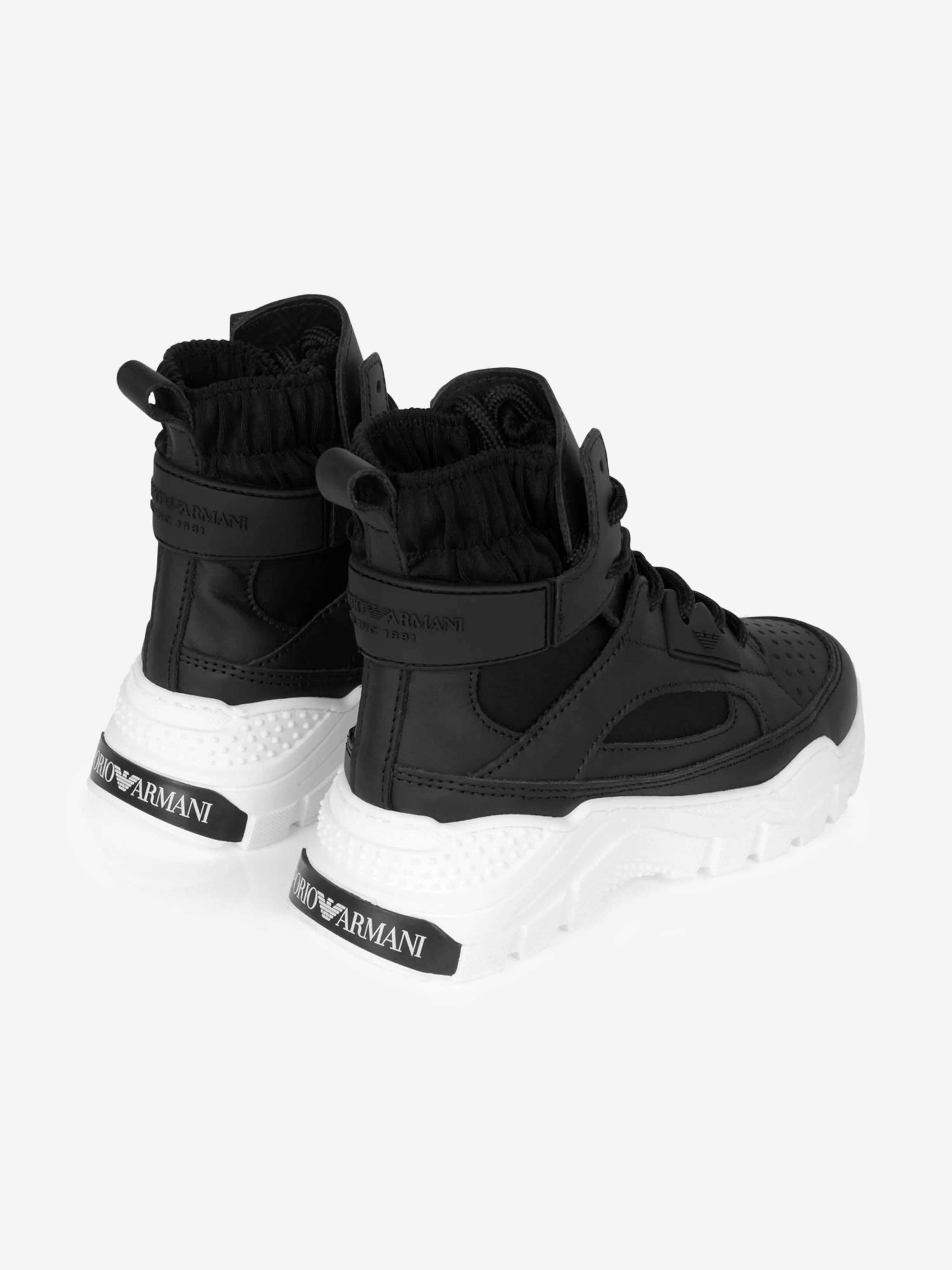 Emporio Armani Boys High Top Trainers