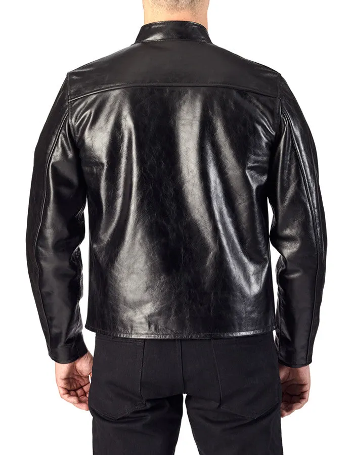 ENDURANCE - Leather Cafe Racer Jacket