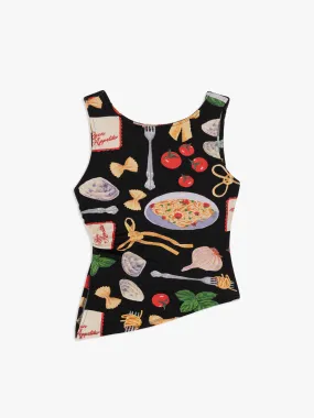 Erin Tank - Buon Appetito Black