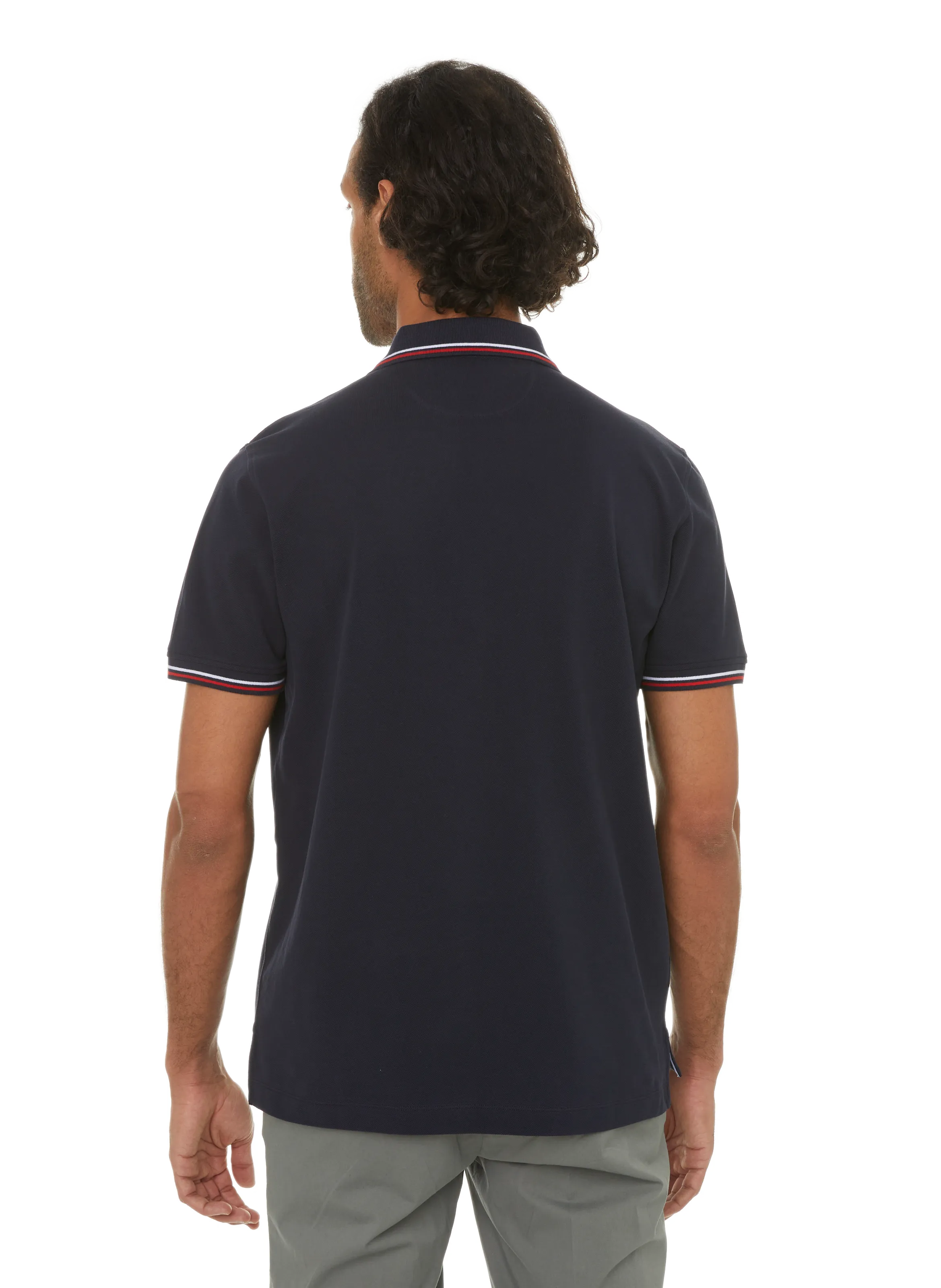 FACONNABLE  Plain cotton polo shirt - Blue