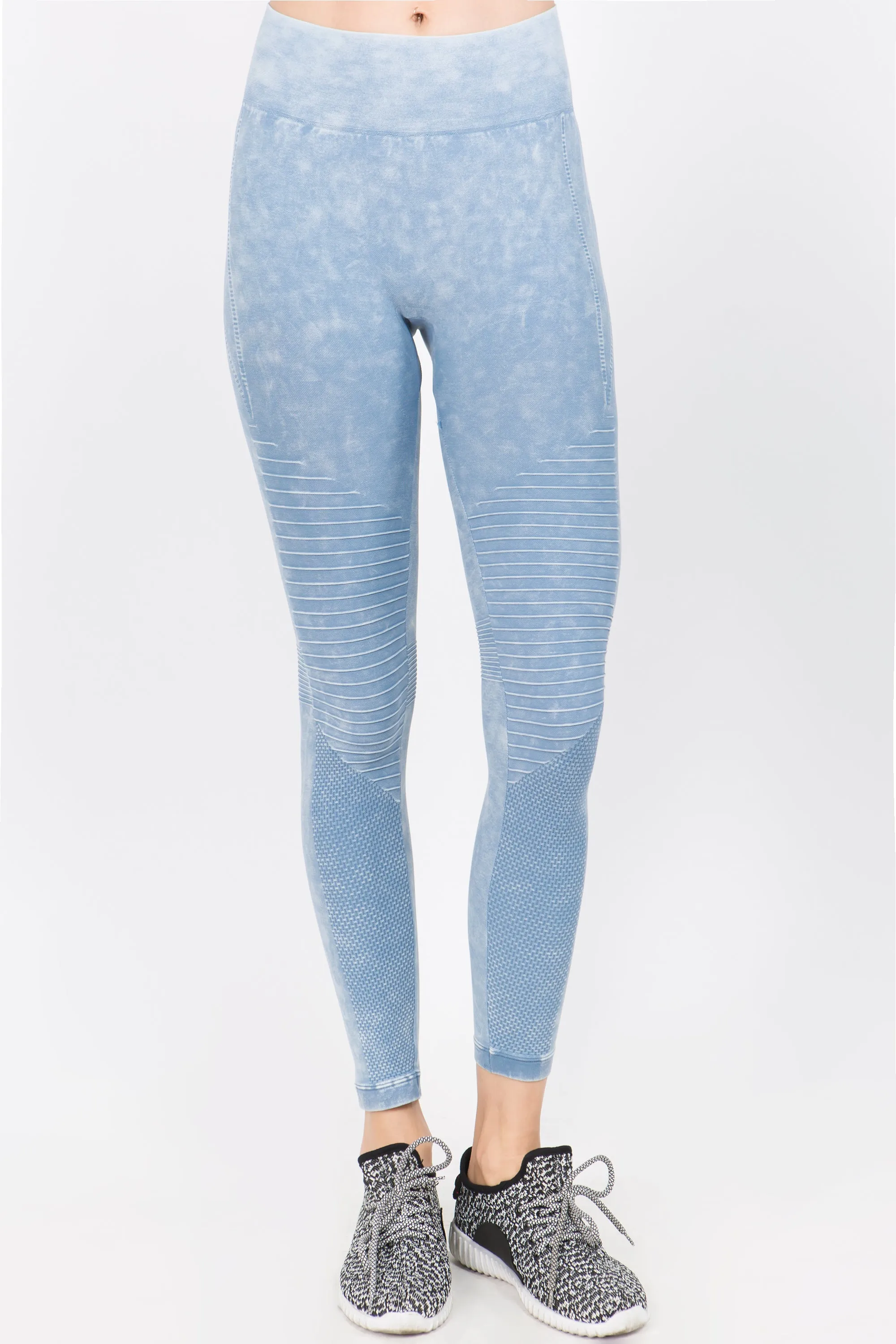 Fallin' Vintage Washed Moto Leggings