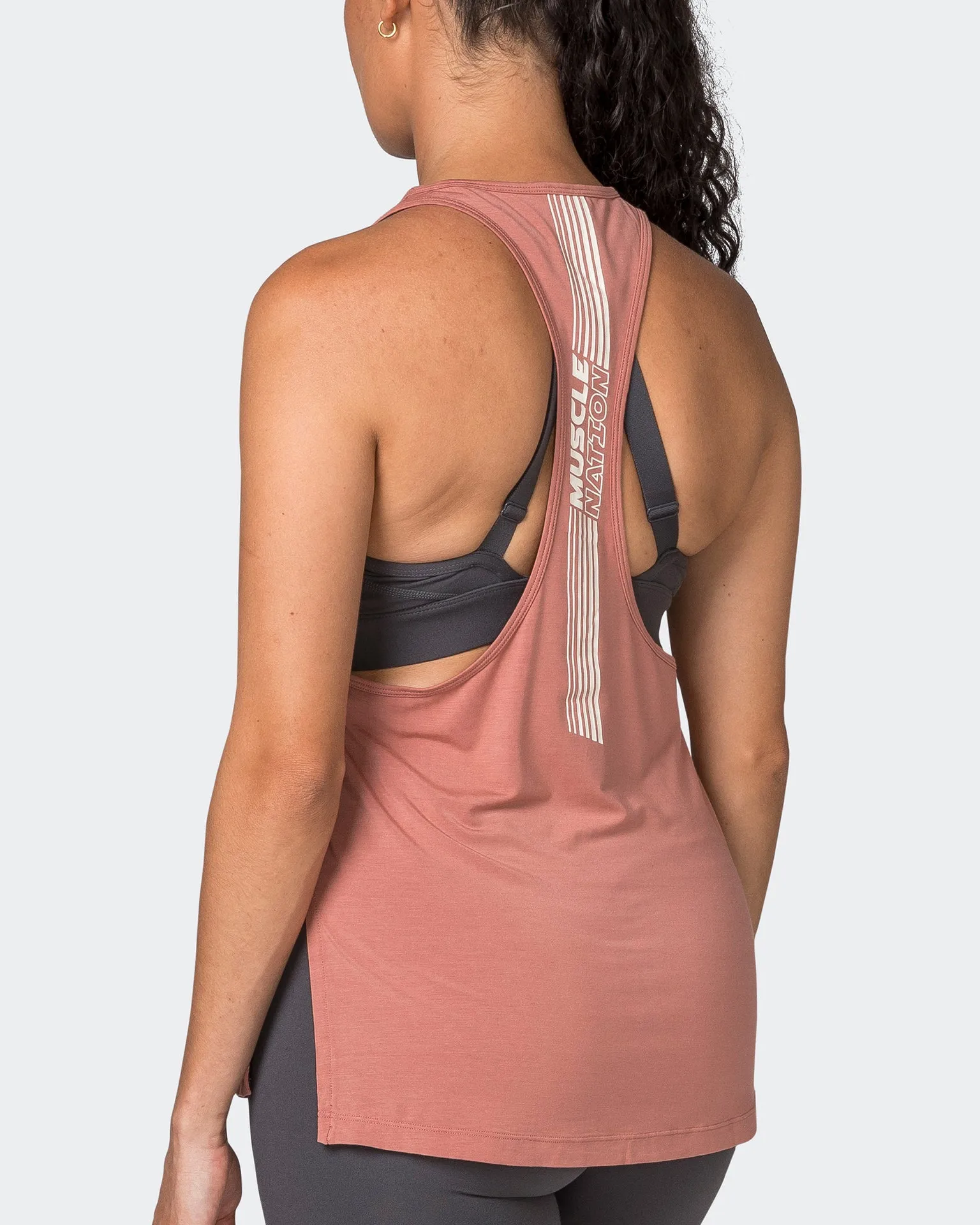 Faster Gym Tank - Powdered Pink