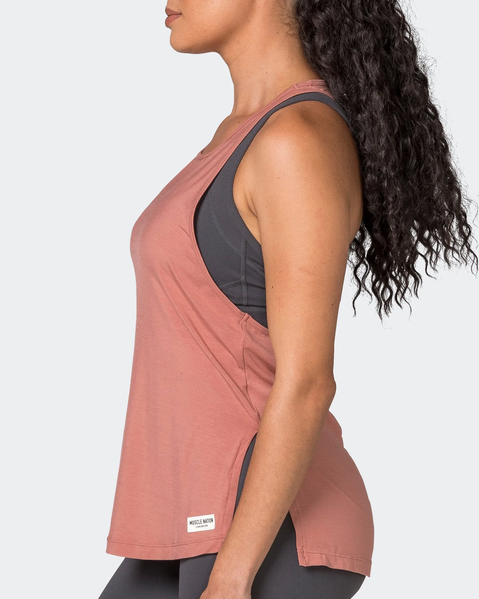 Faster Gym Tank - Powdered Pink