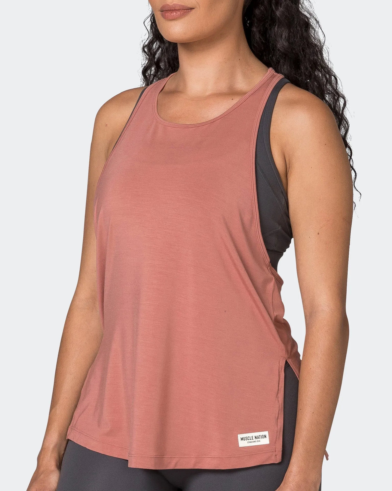 Faster Gym Tank - Powdered Pink