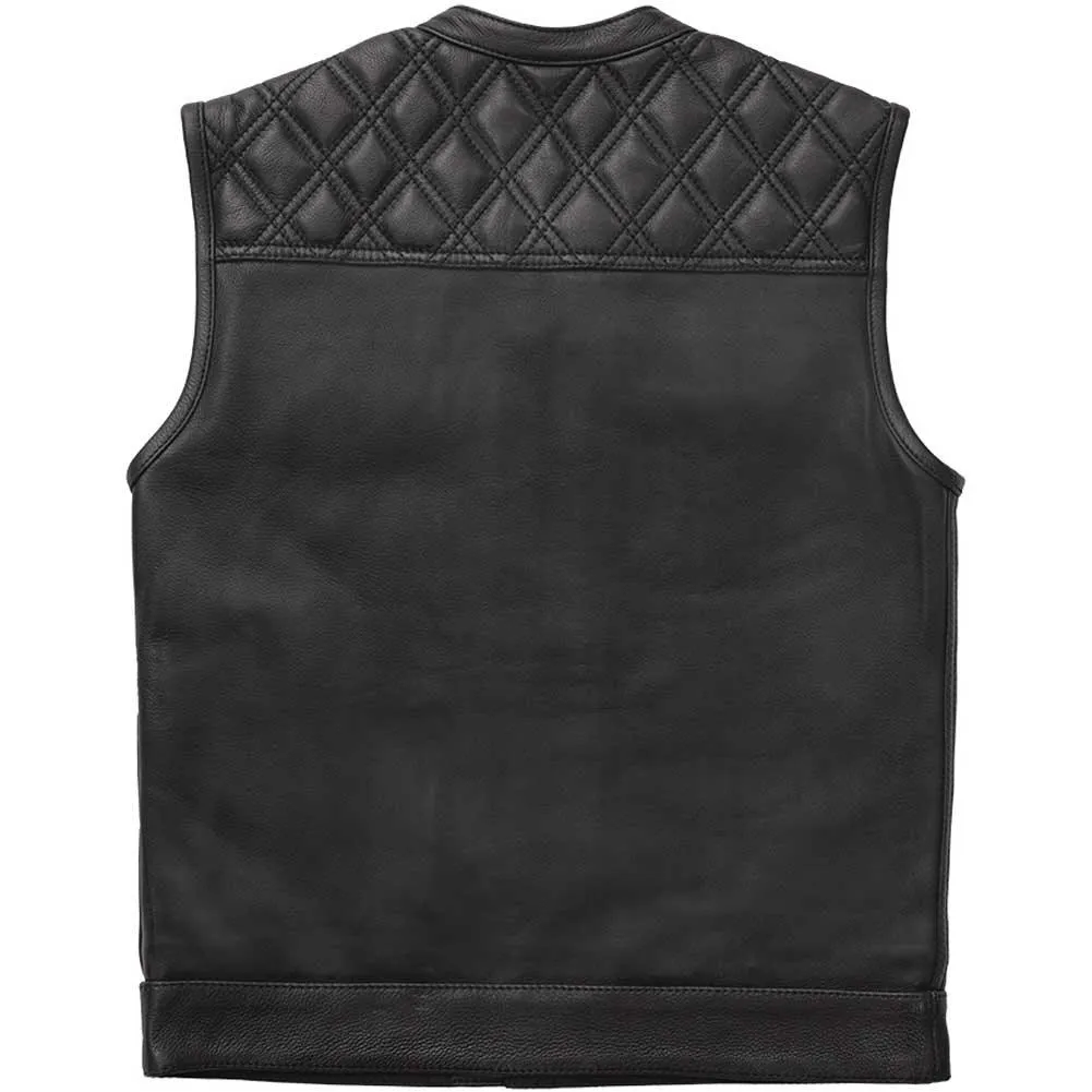 First Mfg Mens Texas Ranger Concealment Leather Vest