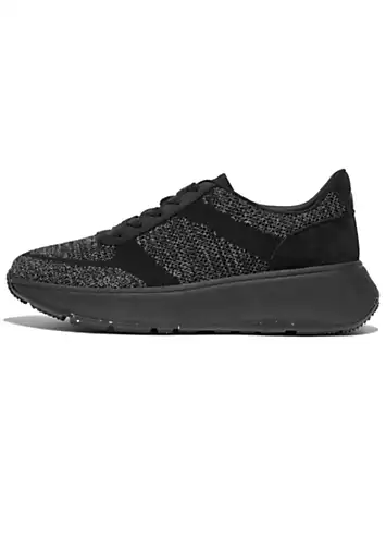 FitFlop F-Mode E01 Knit Flatform Trainers | Grattan