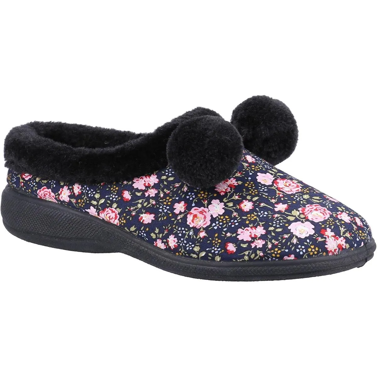 Fleet & Foster Buzzard Mule Slipper Black