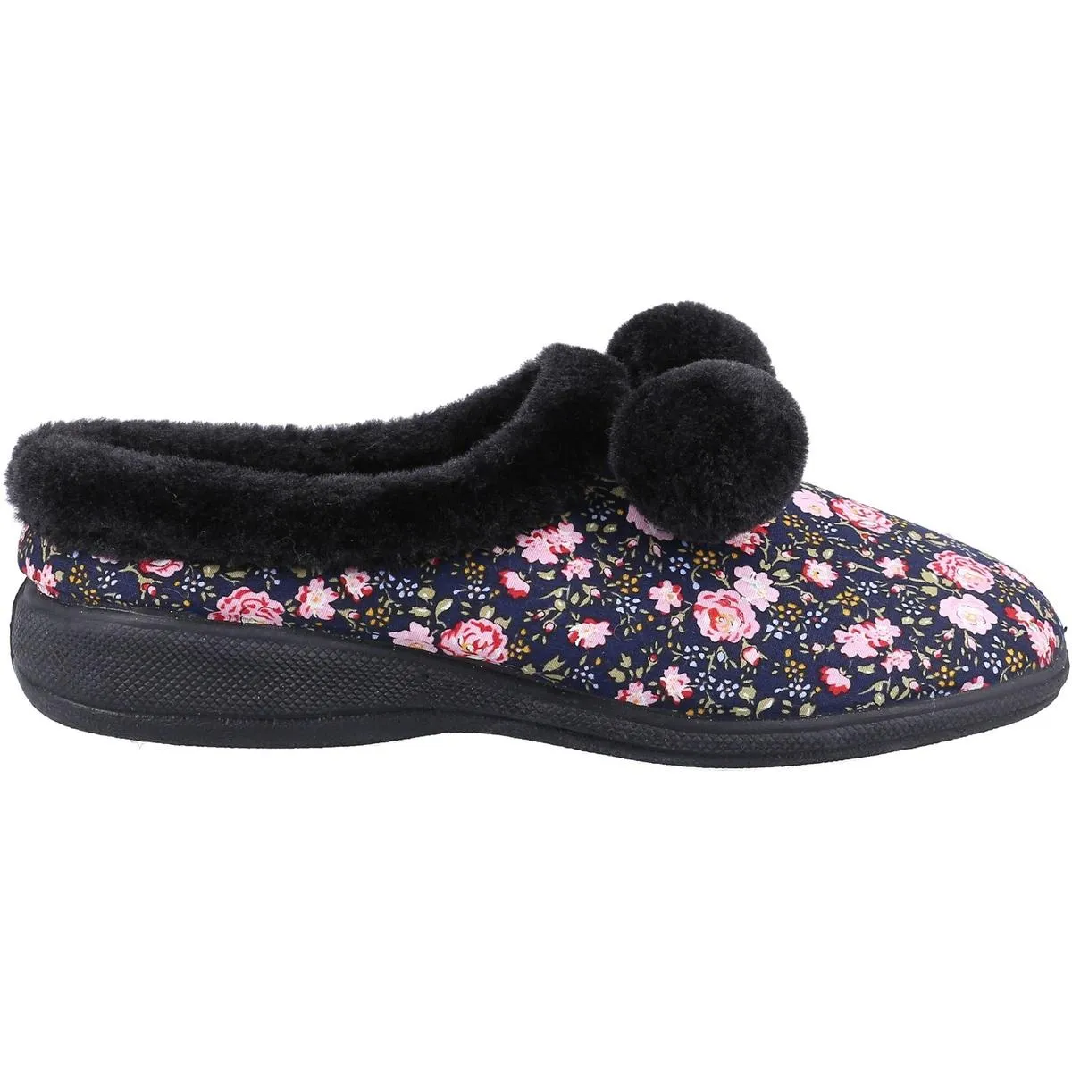 Fleet & Foster Buzzard Mule Slipper Black