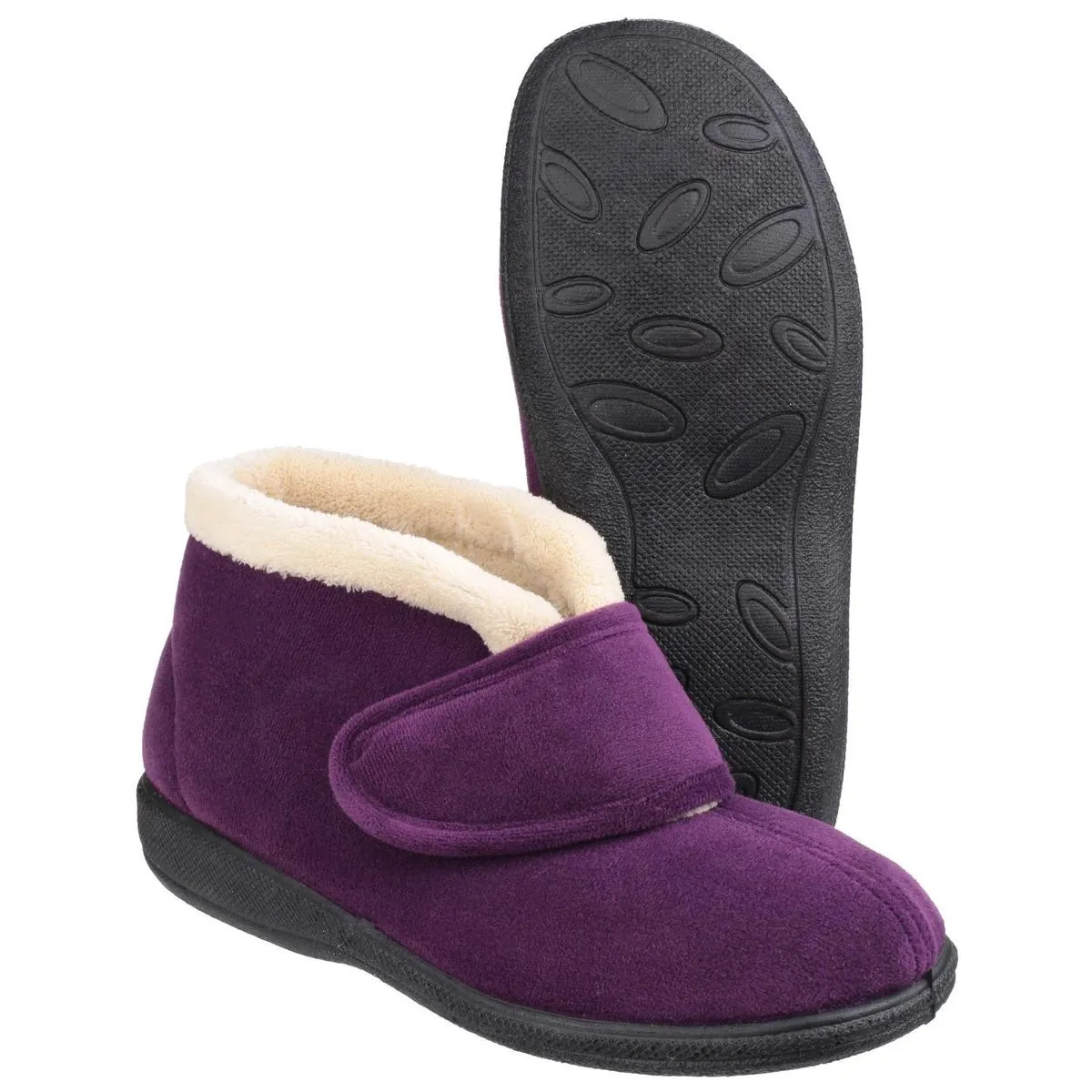 Fleet & Foster Levitt Bootie Slipper Plum