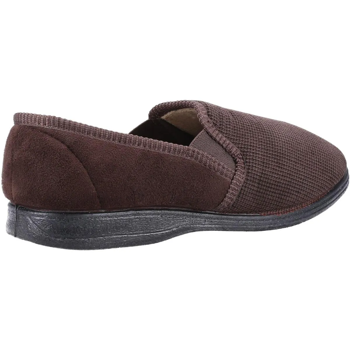 Fleet & Foster Tim Twin Gusset Slipper Brown