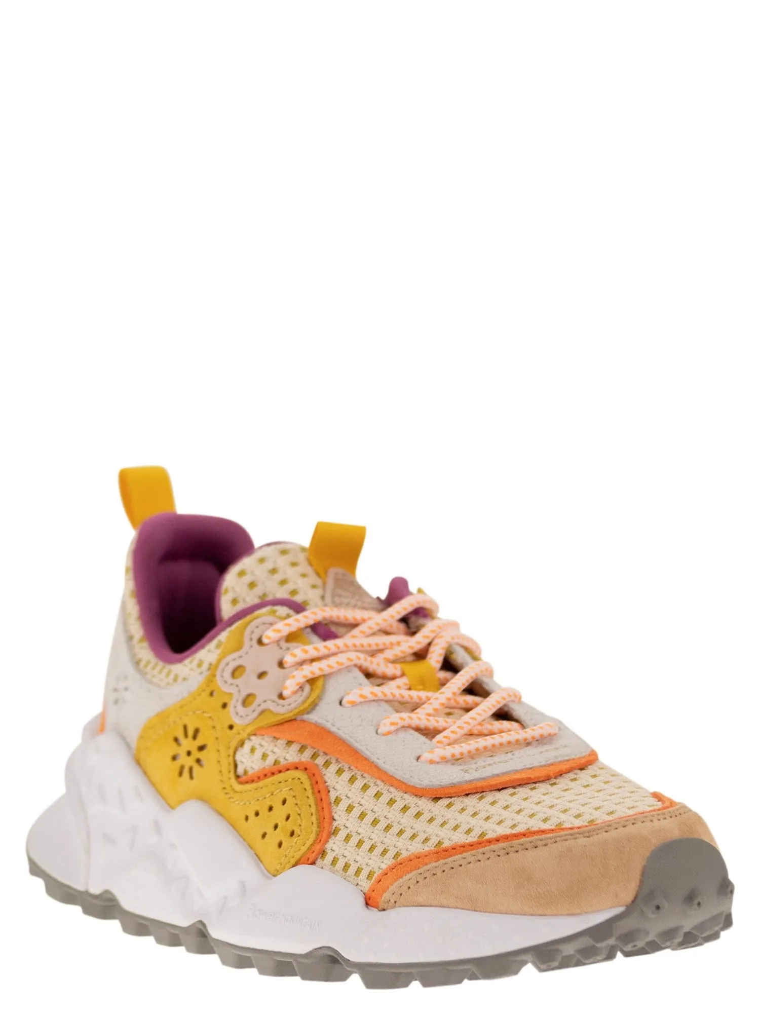 Flower Mountain    Flower Mountain Kotetsu Sneakers In Suede And Technical Fabric