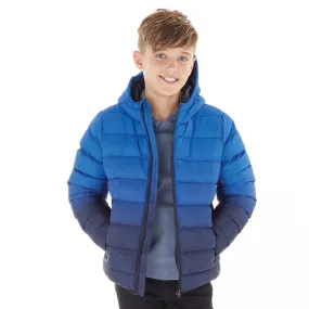 Fluid Boys Hooded Ombre Padded Jacket Royal/Navy